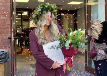 Confetti rossi per Martina Pelliccia