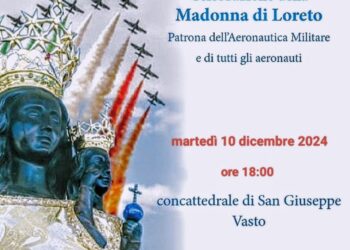 Domani la celebrazione in onore della Madonna di Loreto, patrona dell’aeronautica