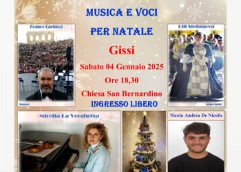 “Musica e voci per Natale”: piano, soprano, tenore e giovani talenti a San Bernardino