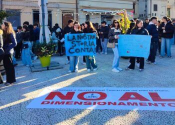 Studenti del “Palizzi” scendono in piazza: «No all’accorpamento col “Mattei”»