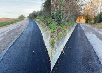A Monteodorisio i lavori di miglioramento delle strade di contrada San Bernardino