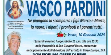 Lutto nel mondo industriale del Vastese, si è spento Vasco Pardini, storico imprenditore della Tecnopack
