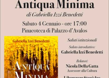 Il 4 gennaio la presentazione di “Antiqua minima” di Gabriella Izzi Benedetti