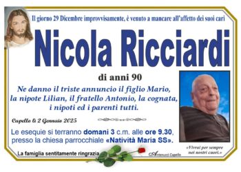 Incidente sulla Trignina, a Cupello l’ultimo saluto a Nicola Ricciardi