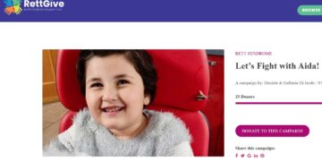 Sindrome di Rett, i genitori della piccola Aida: «Raccogliamo fondi perché una possibile cura c’è»