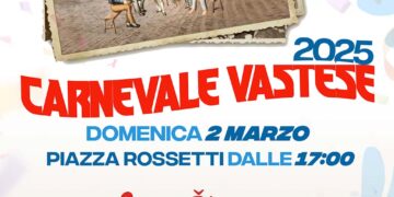 Il 2 marzo torna in piazza Rossetti il Carnevale vastese: musica e spettacoli per tutti