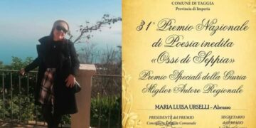 Maria Luisa Urselli premiata al prestigioso concorso nazionale “Ossi di seppia”