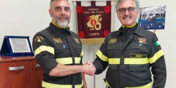 Avvicendamento ai vertici del vigili del fuoco della provincia di Chieti, Luca Verna reggente