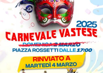Meteo incerto, il Carnevale vastese slitta al 4 marzo