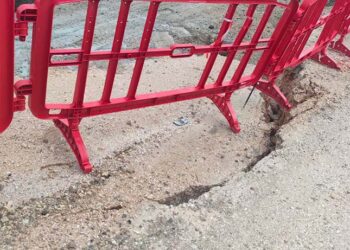 Smottamento nel cantiere “Canaloni”, chiusa la circolazione sulla Sp 187