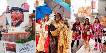 La pioggia non ferma il Carnevale: carri, maschere e musica a Cupello, Furci e Tufillo