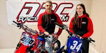 Daniele Di Cicco abbraccia Emanuela Talucci: «DDC, nel motocross pronti per una stagione super»