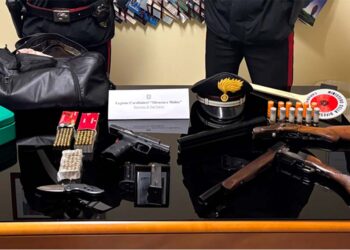 Due fucili a canne mozze, una pistola e munizioni nascosti in casa: un arresto a San Salvo