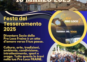 Pro loco Fraine, domani la festa del tesseramento