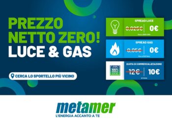 Metamer riduce i costi della tua energia con “Prezzo Netto Zero”