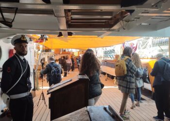 L’Amerigo Vespucci a Ortona: dentro la nave più bella del mondo