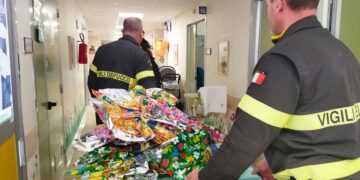 Uova di Pasqua per i bambini ricoverati: il bel gesto dei vigili del fuoco a Chieti, Vasto e Lanciano