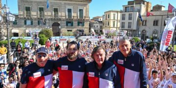 Panatta, Lucchetta, Graziani e Castrogiovanni in Piazza Rossetti: mattinata di sport e inclusione