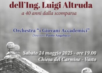 Nella chiesa del Carmine di Vasto il concerto in onore di Luigi Altruda