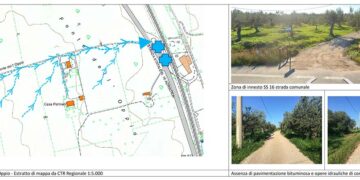 Fango e detriti sulla SS16, l’Anas “boccia” Menna: «Rischi generati esclusivamente dalle strade comunali»