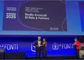 Diritto del lavoro, lo studio legale vastese Di Risio vince il premio Le Fonti Awards: è il migliore del 2025