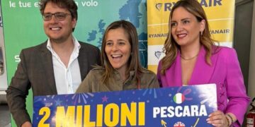 Ryanair festeggia i 2 milioni di passeggeri sulla rotta Pescara-Londra