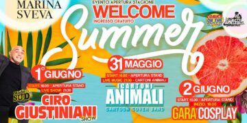 Tre giorni di divertimento con “Welcome Summer”, spettacoli di Cartoni Animali e Ciro Giustiniani