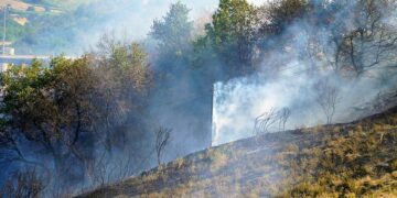 Incendi, oltre dieci ettari bruciati nel rogo di ieri a Lentella