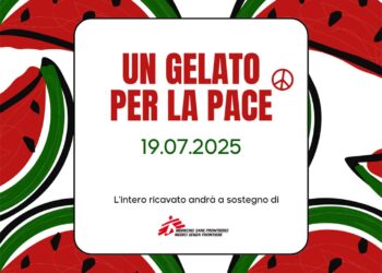 Anche a San Salvo l’iniziativa “Un gelato per la Pace” «a sostegno dei civili colpiti a Gaza»