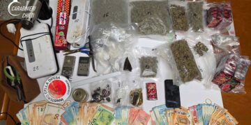 Oltre 4 chili di droga e 10mila euro in contanti, arrestato 20enne di Casoli