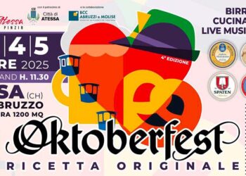 Dal 1° al 5 ottobre l’Oktoberfest di Atessa, “Ricetta originale”