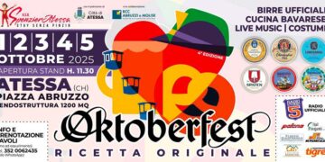 Dal 1° al 5 ottobre l’Oktoberfest di Atessa, “Ricetta originale”
