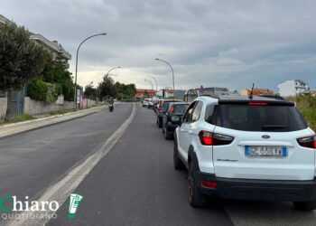 Lavori sulla linea elettrica in via Cardone, lunghe code in ingresso e uscita da Vasto