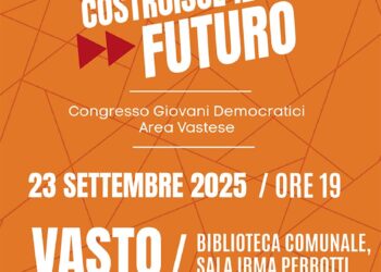 Il 23 settembre il congresso dei Giovani Democratici dell’Area vastese