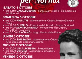 “Una rosa per Norma”, gli appuntamenti in provincia di Chieti
