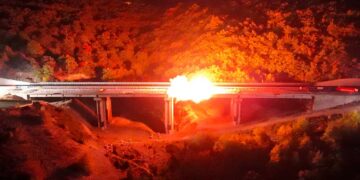 A24, completato l’abbattimento del viadotto “Valle Orsara”