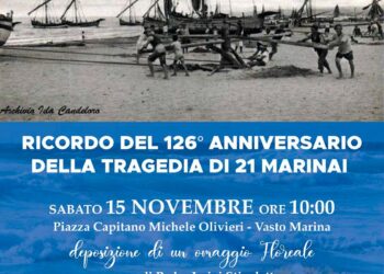 Naufragio del 1899, a Vasto Marina la cerimonia per ricordare i 21 pescatori scomparsi