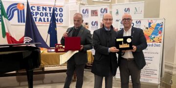 Altro premio per Stefano Comparelli: premiato dal CSI di Chieti tra le eccellenze provinciali