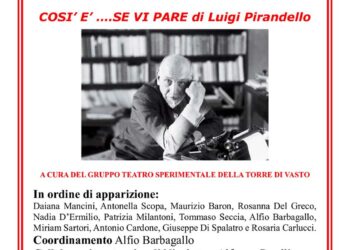 Appuntamento al teatro a Casalbordino con “Così è … se vi pare”