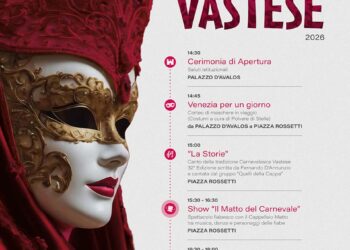 Carnevale vastese 2026: il 15 febbraio canti, iniziative e il corteo “Venezia per un giorno”
