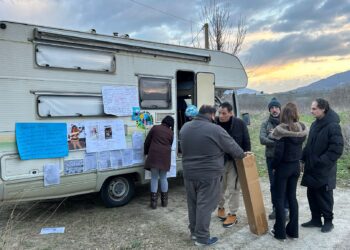 Arrivato il camper per sostenere Nathan e Catherine