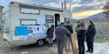 Arrivato il camper dei per sostenere Nathan e Catherine
