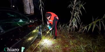 Auto finisce fuori strada e contro un albero, un morto a Gissi. Ferito il guidatore