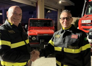 Trentasette anni di servizio, La Verghetta: «Resterò per sempre un vigile del fuoco»