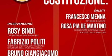 “Un NO per difendere la Costituzione”, il 1° marzo Rosy Bindi a Vasto