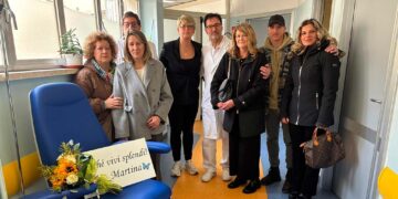 Un dono in ricordo di Martina Talamo: consegnata una poltrona all’Oncologia di Vasto