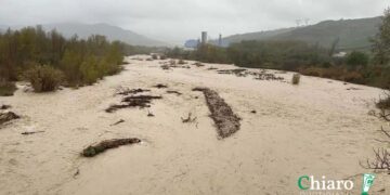 Fiumi sorvegliati speciali: il Sinello supera il livello di allarme, il Treste scorre tra i campi
