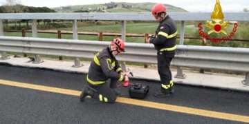 Si continua a cercare l’auto di Racanati nel Trigno e in mare anche con i sonar