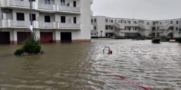 San Salvo Marina, complesso “Shangrilà” inondato. Smottamenti a Monteodorisio