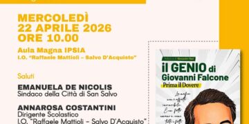A San Salvo la presentazione del libro del magistrato Catello Maresca, “Il Genio di Giovanni Falcone”